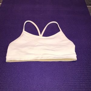 Lululemon White Power Y Bra